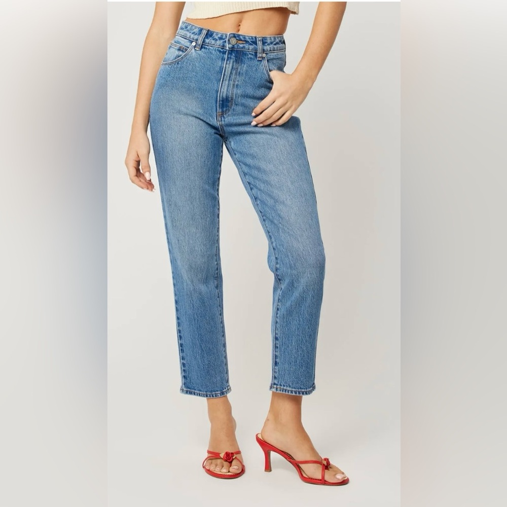 ABRAND JEANS ‘94 High Slim Women's Jeans Size 8/26 Distressed Knee